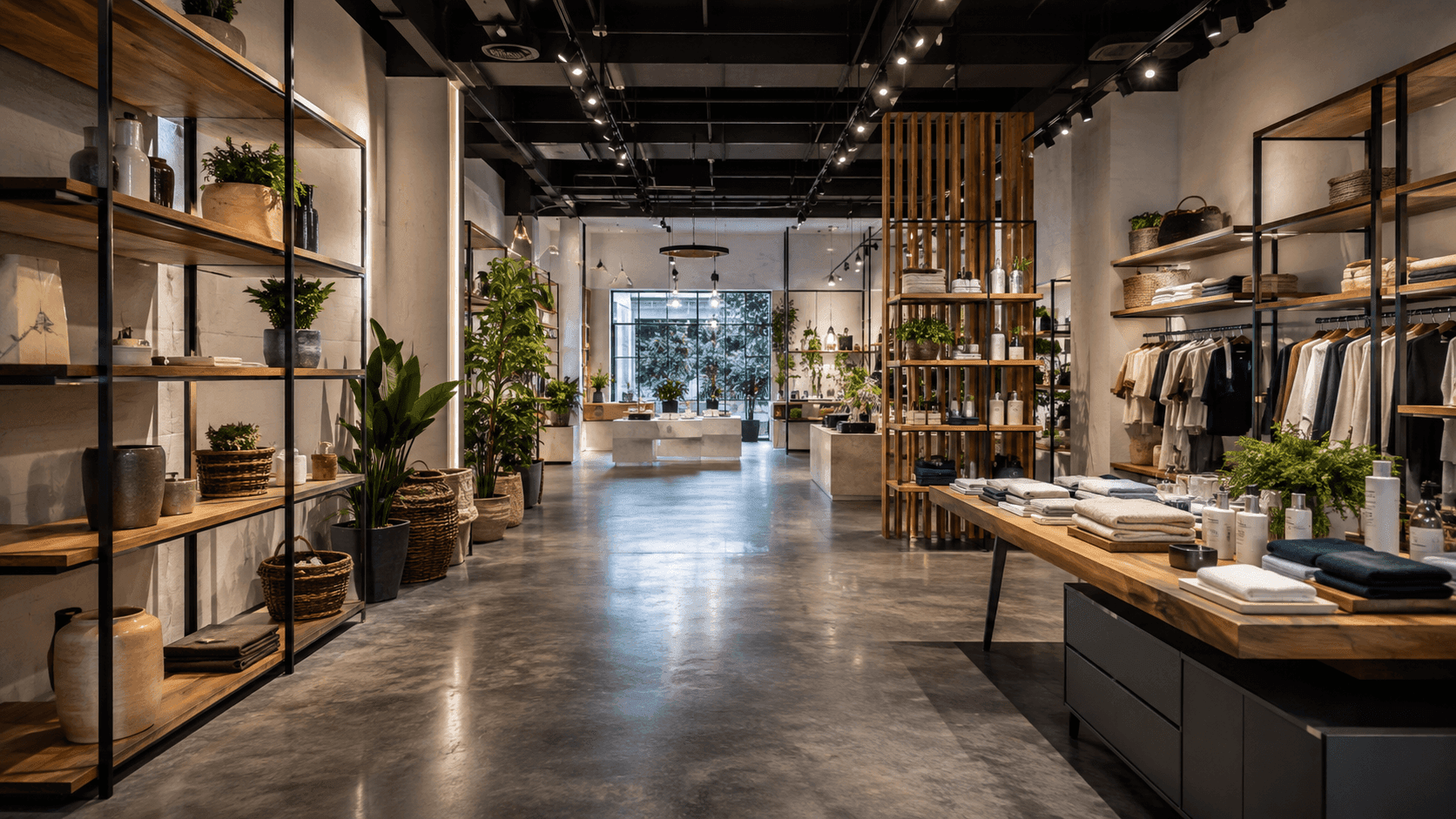 Flexible commercial space for custom fit-outs